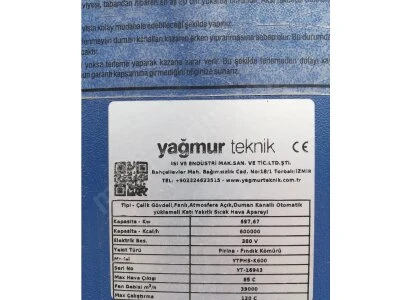 Kuru Üflemeli Tavukhane, Kümes ve Kurutma Sobası Termoblok