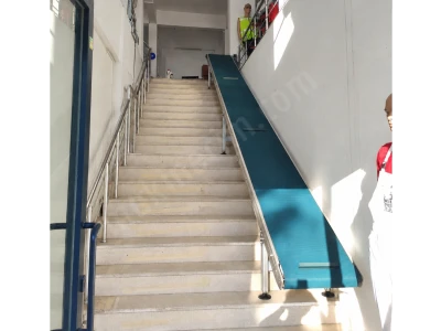 Eğimli Bantlı Konveyör – Merdiven ve Katlar Arası Yük Taşıma