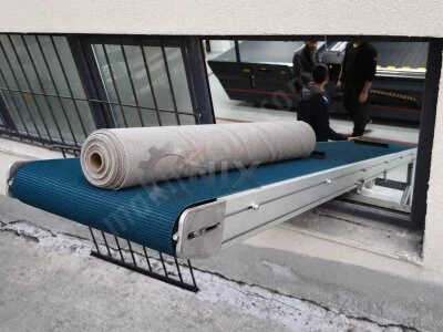 Tekstil Konveyörü – Kumaş Topu ve Malzeme Taşıma Sistemi