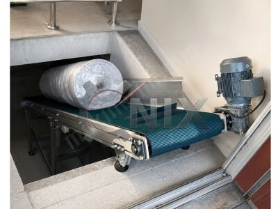 Tekstil Konveyörü – Kumaş Topu ve Malzeme Taşıma Sistemi