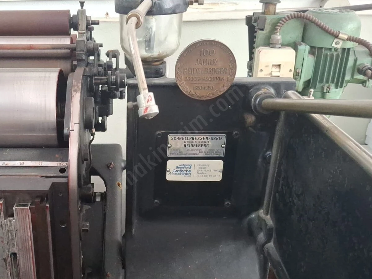 Heidelberg Tiegel 100 Maşalı 25X35 – 100 Arma Tipo Baskı Makinesi