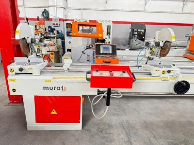 Murat Marka Çift Kafa Üstten Kesim Alüminyum Pvc Ahşap 330 Mm Testere
