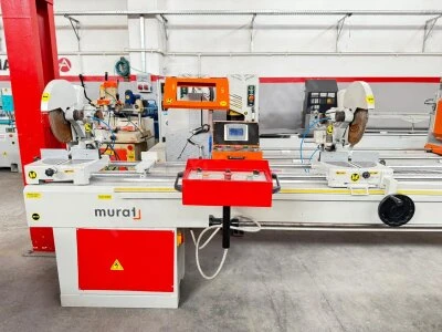 Murat Marka Çift Kafa Üstten Kesim Alüminyum Pvc Ahşap 330 Mm Testere