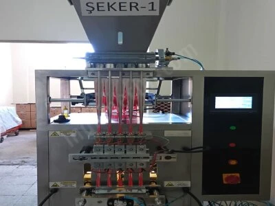 Stick Şeker Dolum Makinesi 5 Hatlı + Kompresor + Hava Kurutucu