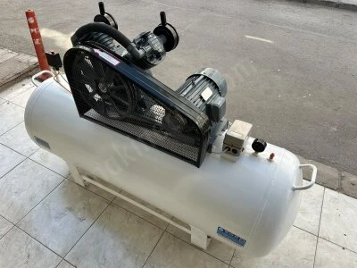 Sıfır 500 Litre 5.5 Hp Motorlu Çift Kafalı Kompresör İthal