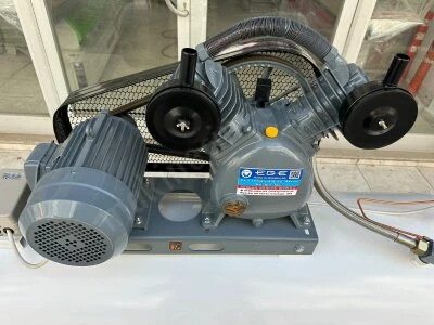 Sıfır 500 Litre 5.5 Hp Motorlu Çift Kafalı Kompresör İthal