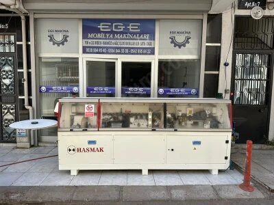 Hasmak 512S Plc Ekranlı - Ön Frezeli(Dia Bıçak) - Köşe Yuvarlamalı Pvc Kenar Bantlama Makinası