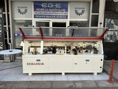 Hasmak 512S Plc Ekranlı - Ön Frezeli(Dia Bıçak) - Köşe Yuvarlamalı Pvc Kenar Bantlama Makinası