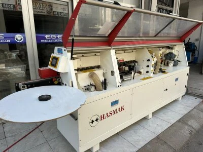 Hasmak 512S Plc Ekranlı - Ön Frezeli(Dia Bıçak) - Köşe Yuvarlamalı Pvc Kenar Bantlama Makinası