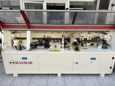Hasmak 512S Plc Ekranlı - Ön Frezeli(Dia Bıçak) - Köşe Yuvarlamalı Pvc Kenar Bantlama Makinası