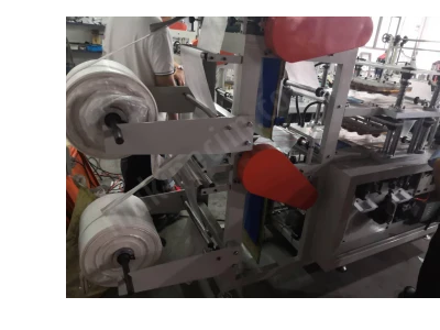 Çift Katmanlı Otomatik Tek Kullanımlık Eldiven Üretim Makinesi, Model Md500