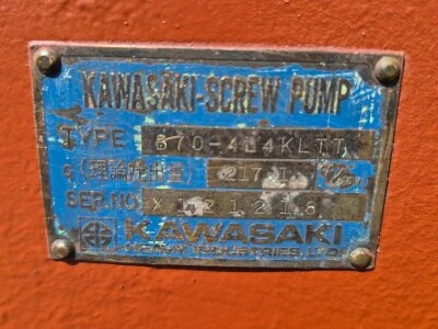 Kawasakı B70-4L Screw Pump