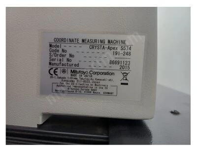Cmm Ölçüm Cihazı, Mıtutoyo Crysta-Apex S574 Cnc Koordinat Ölçüm Cihazı