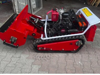 Uzaktan Kumandalı Yabani Ot Biçme Robotu 60 Bıçaklı Paletli 16Hp