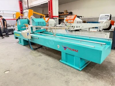 Yılmaz Alüminyum Çift Kafa Kesim Hidroçek Soğutma 420 Mm Testereli