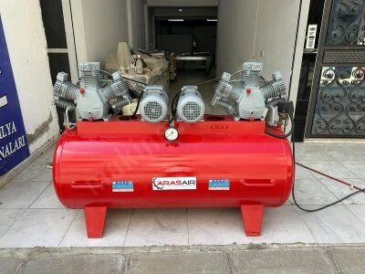 Aras 500 Litre 4 Hp Çift Motorlu 6 Kafalı Kompresör