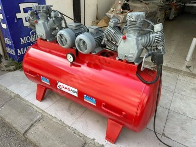 Aras 500 Litre 4 Hp Çift Motorlu 6 Kafalı Kompresör