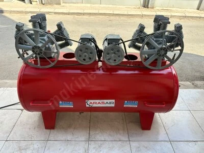 Aras 500 Litre 4 Hp Çift Motorlu 6 Kafalı Kompresör
