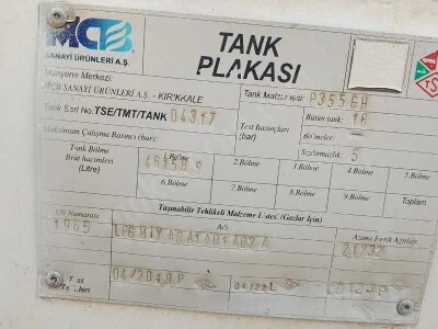 47M3 Lpg Tankeri 47 M3 Gas Tankeri
