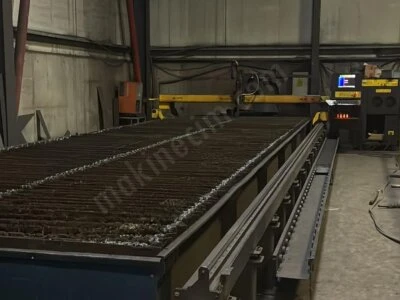 2021 Model Ajan 3000X12000 Mm 260 A Çift Kafalı Cnc Plazma Ve Oksijen Kesim Makinesi