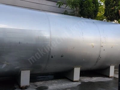 2.El Paslanmaz 23 Tonluk 304 Kalite Silindir Yatay Depolama Tankı