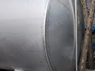 2.El Paslanmaz 23 Tonluk 304 Kalite Silindir Yatay Depolama Tankı