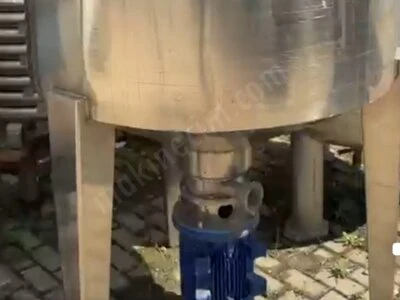 2.El Paslanmaz Altta Karıştırıcılı Homozenijatörlü Tank