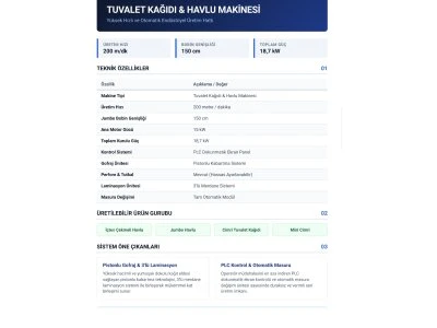 Tuvalet Kağıdı & Havlu Makinası