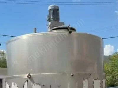 Paslanmaz Aısı 304 Kalite 10 Tonluk Ceket Isıtmalı Rezisatnslı Karıştırıcılı Mikser Tank
