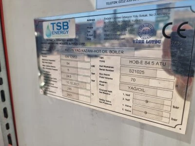 Sıfır Ayarında 84 Kw Kızgın Yağ Kazanı Elektrikli