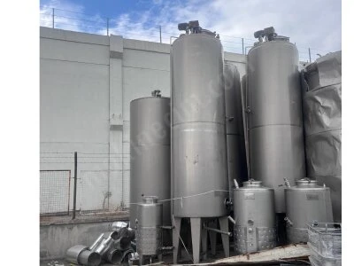 Çift Cidarlı, Karıştırıcılı Paslanmaz Silindir Tanklar