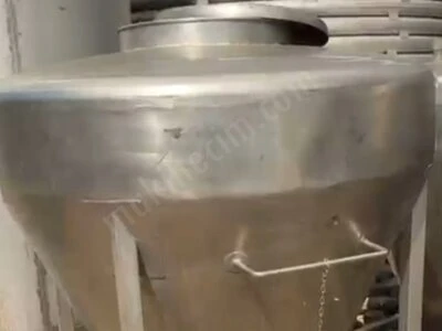 2.El Paslanmaz Çelik 750 Litre Hunili Tekerlekli Tank