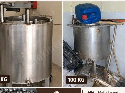 2.El Çikolata Konç Kazanları 500 Kg + 100 Kg
