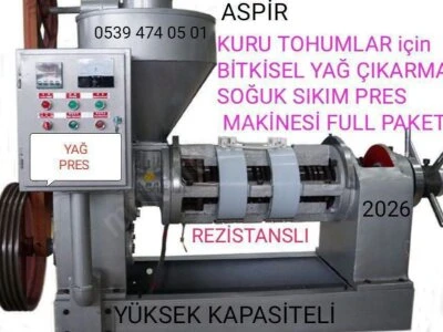 Yağ Çıkarma Makinası Soğuk Çekim Aspir Ayçiçeği Kabak Çekirdeği Yağı Çıkarma Sistemleri