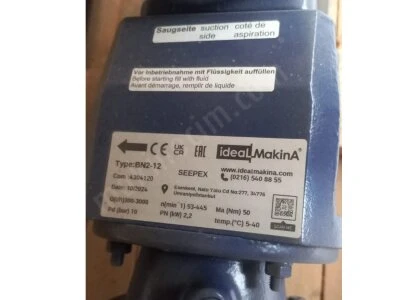 Seepex Bn2-12 Tek Kademeli İleri Yönlü Vidalı Pompa