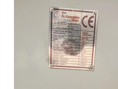 Öz Konyalılar Bsk 400 Kenar Bantlama – 2014 Model – Full Aktif