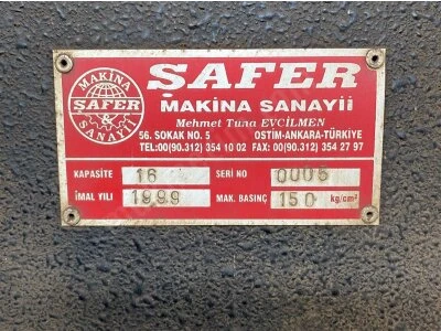 Şafer Marka Çalışır Durumda 16Mm 3 Metre